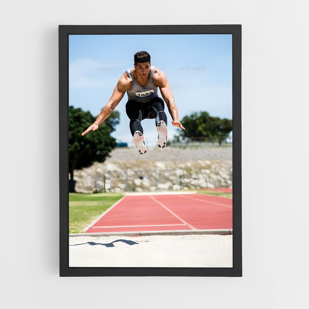 Poster Saut Vers l'Avenir – affiche Athlétisme (vue 2)